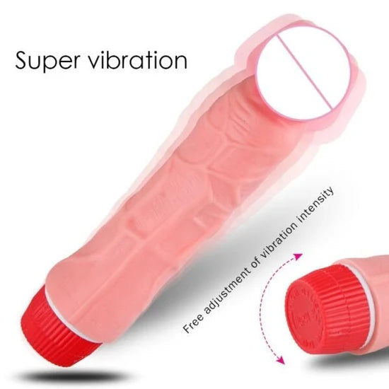 7-Inch Contoured Silicone Personal Massager with Adjustable Vibration