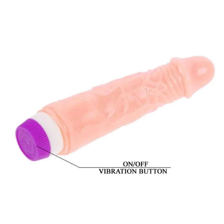 7-Inch Contoured Silicone Personal Massager with Adjustable Vibration