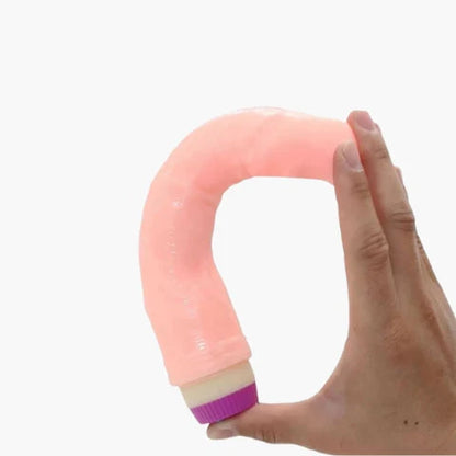 7-Inch Contoured Silicone Personal Massager with Adjustable Vibration
