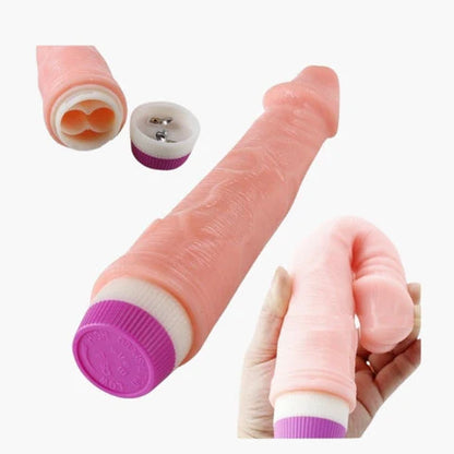 7-Inch Contoured Silicone Personal Massager with Adjustable Vibration