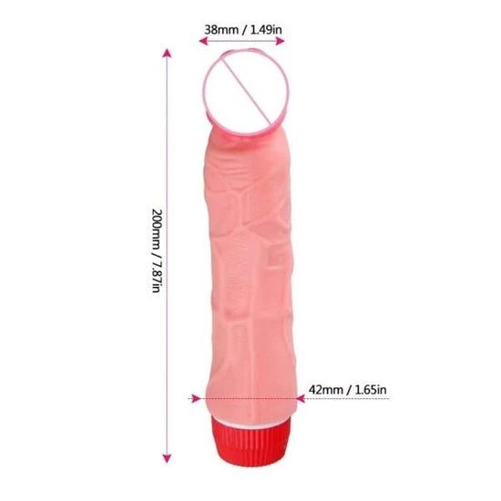 7-Inch Contoured Silicone Personal Massager with Adjustable Vibration