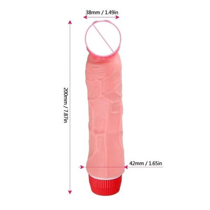 7-Inch Contoured Silicone Personal Massager with Adjustable Vibration